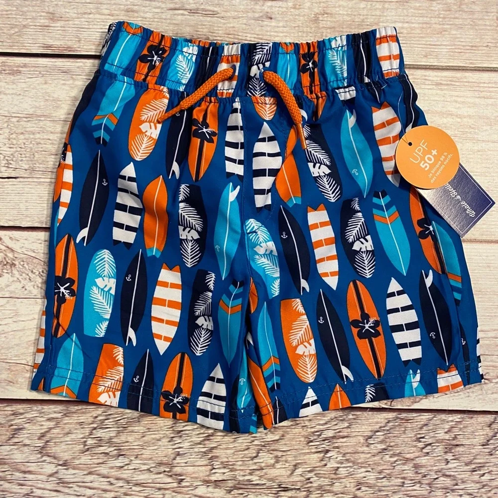 📌🆕 Gymboree • Surfboard • Swim Trunks